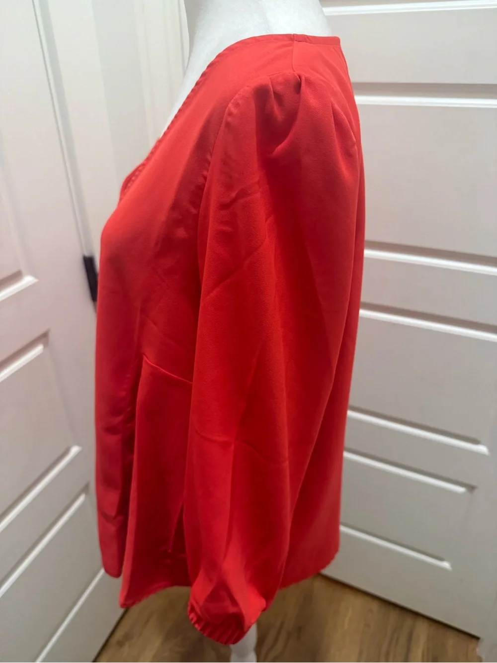 Tuckernuck. Hollis Blouse. Poppy Red. Size medium.